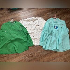 Set of Three Button-Up Columbia Shirts😎